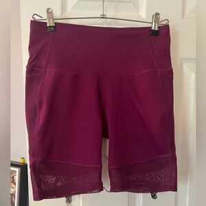 all in motion Plum Bike Shorts with Mesh Hem